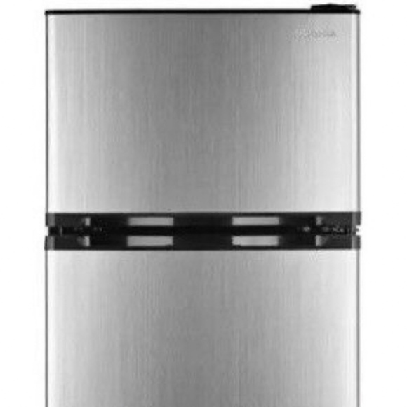 Lightly Used Insignia 4.3 Cu. Ft. Two Door Top Freezer Mini Fridge - Picture 1 of 3
